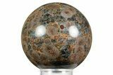 Polished Orbicular Rhyolite (Peanut Obsidian) Sphere - Mexico #371237-1